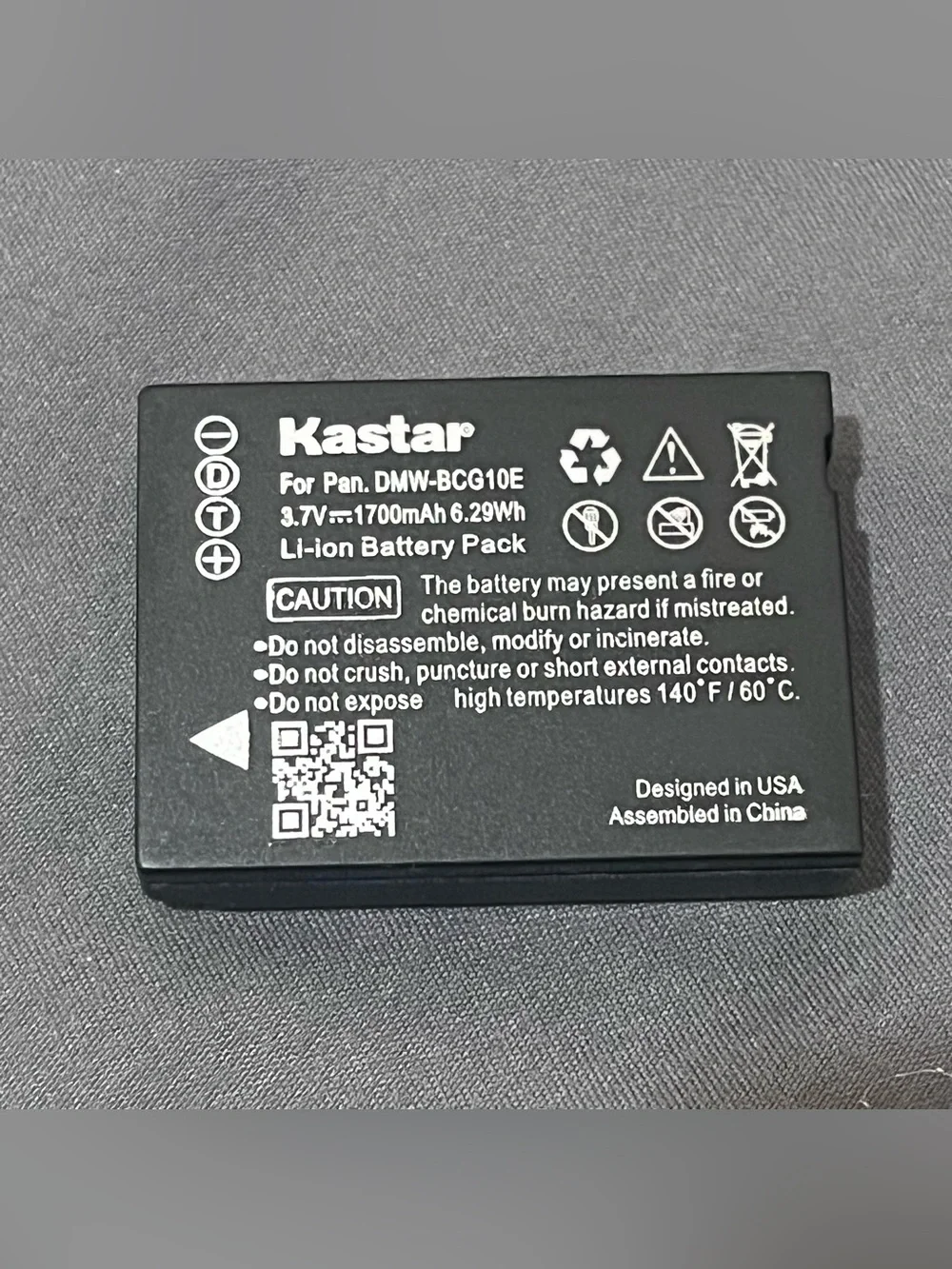 Panasonic Lumix DMC-ZS5 Digital Camera with 12x Optical Zoom Tested Work Battery